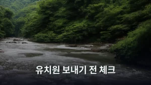 유치원 보내기 전 체크리스트, 우리 아이 첫 학교생활 완벽 준비 가이드