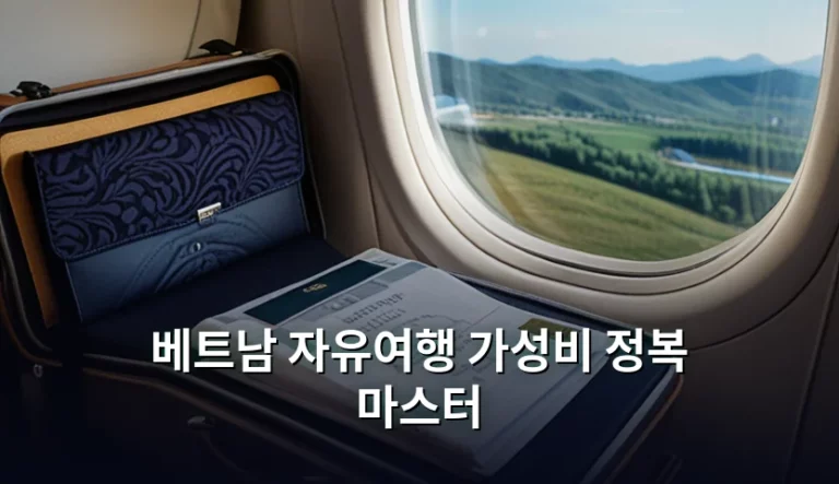 베트남 자유여행 가성비 정복 마스터를 위한 실전 가이드